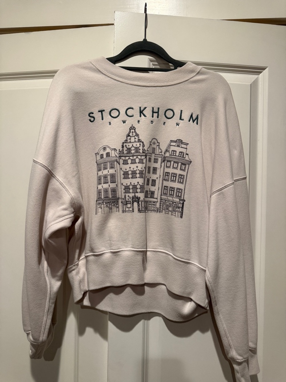 Abercrombie & Fitch Light Pink Stockholm Graphic Sweatshirt